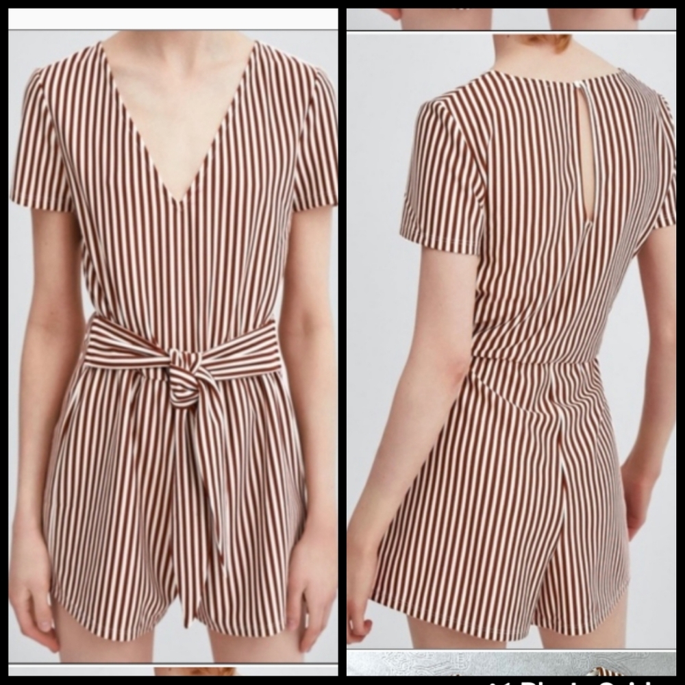 ZARA striped Spring/ Summer Romper size S